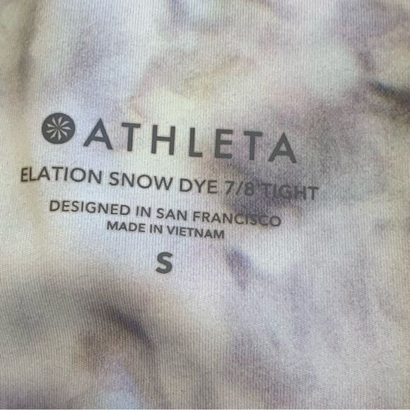 Athleta Elation Snow Dye 7/8 Tight Leggings Size Small - Picture 6 of 10